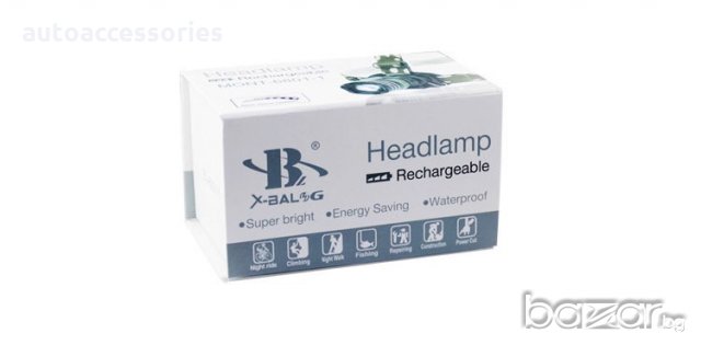 Челник/фенер за глава с LED диод и акумулатор - 6805, снимка 2 - Аксесоари и консумативи - 18805589