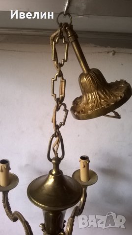 бароков полилей от бронз, снимка 2 - Полилеи - 25197582