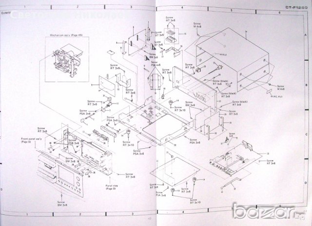 Service Manual Pioneer CT-F1250, perfect copy, снимка 3 - Художествена литература - 17314102