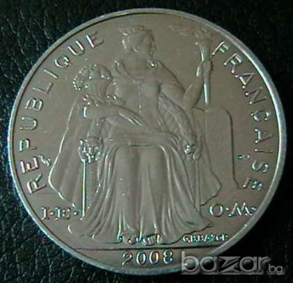 5 франка 2008, Френска Полинезия, снимка 2 - Нумизматика и бонистика - 7549199