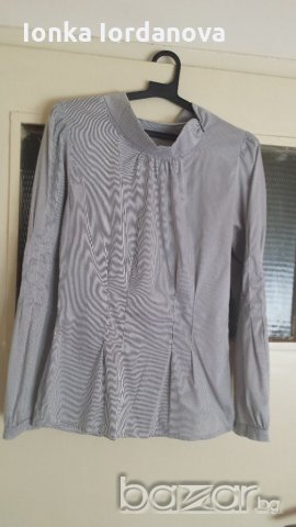 Блуза-рае синьо и сиво, размер М, снимка 1 - Блузи с дълъг ръкав и пуловери - 18662894