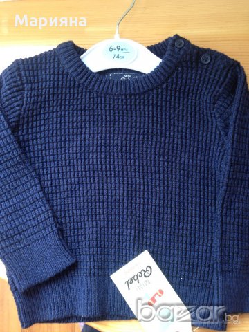 нов пуловер за момче 6-9мес. , снимка 3 - Жилетки и елечета за бебе - 21045877