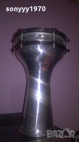 НОВА Тарамбука метална инокс-31/21см-внос сирия, снимка 5 - Ударни инструменти - 26163187