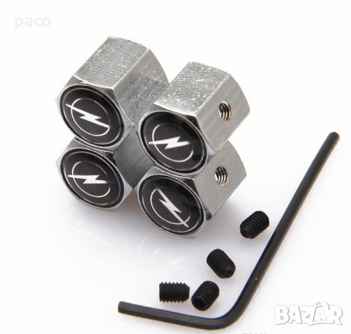 Защита от кражба! Метални капачки за вентили ОПЕЛ!