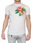 DSQUARED D2 FLOWERS CHEST PRINT Мъжка Тениска size S, снимка 1 - Тениски - 6430047
