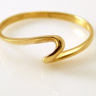 Златен пръстен СЕМПЪЛ - 1.24 грама/ размер №54, снимка 3 - Пръстени - 16092725