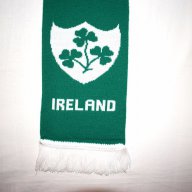 Ирландия - 100% Оригинален шал / Ireland / Футболен / Футбол / Зелен / , снимка 4 - Фен артикули - 17190439