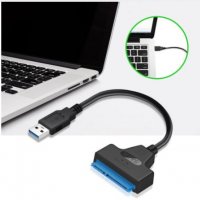 USB 3.0 Кабел за връзка към твърд диск 2.5" SATA HDD / SSD + Гаранция, снимка 1 - Твърди дискове - 20704170