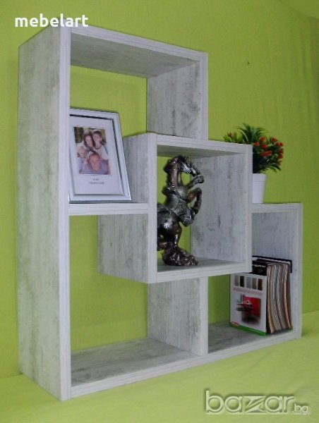 Етажерка за стена - Антично бяло, снимка 1