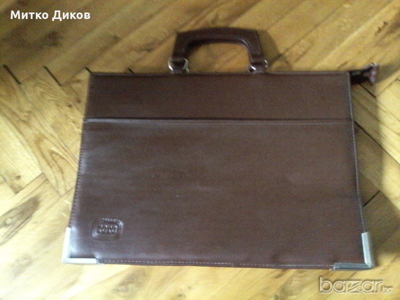 Мъжка кожена чанта-спорт тото, снимка 1
