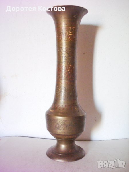 Стара бронзова ваза 3, снимка 1