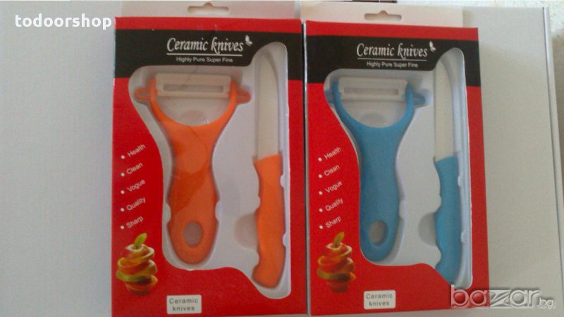 Керамичен нож + белачка, снимка 1