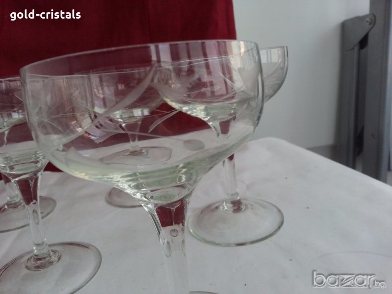 стъклени чаши гравирани, снимка 1