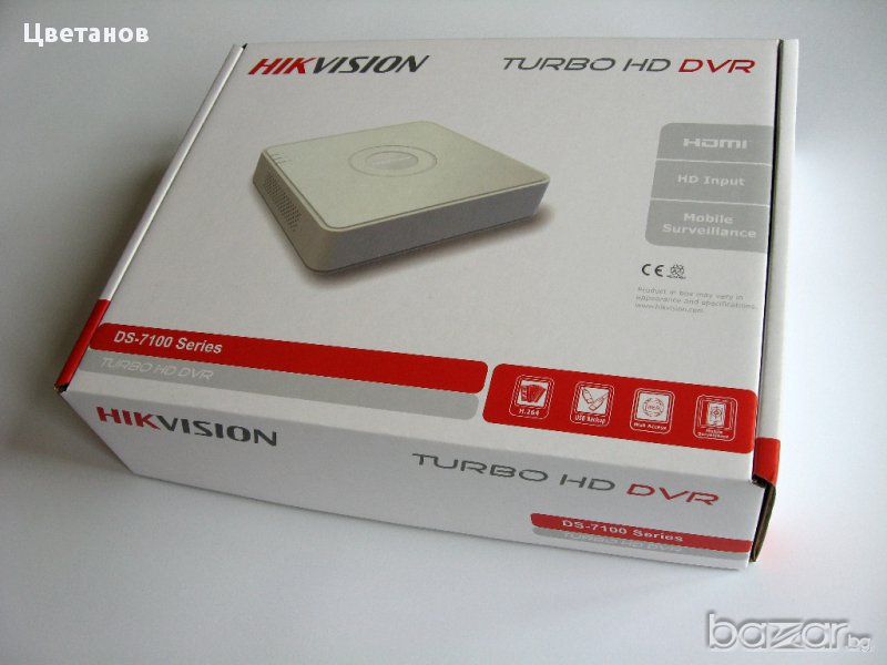 4-канален 2 мегапиксела DVR HIKVISION iDS-7104HQHI-M1/S, снимка 1