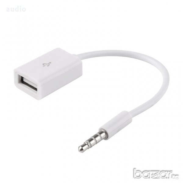 Кабел Stereo Jack 3.5mm мъжки – USB A женско, снимка 1