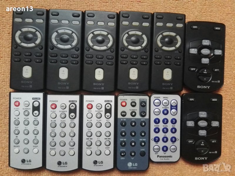 Sony/PIONEER/LG/JVC/Panasonic дистанционни, снимка 1