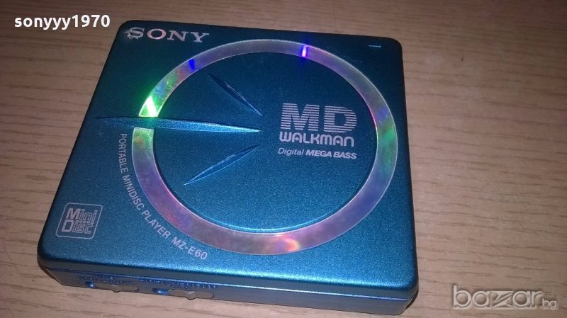 Sony mz-e60-portable minidisc player-внос швеицария, снимка 1