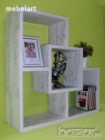 Етажерка за стена - Антично бяло, снимка 1