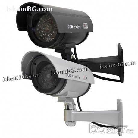 Фалшива камера за видеонаблюдение ГОЛЯМА - код 1100, снимка 1 - Други - 13574260