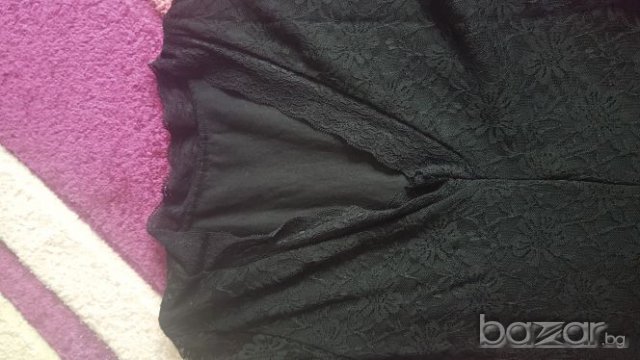 Черна дантелена рокля, снимка 6 - Рокли - 19365838