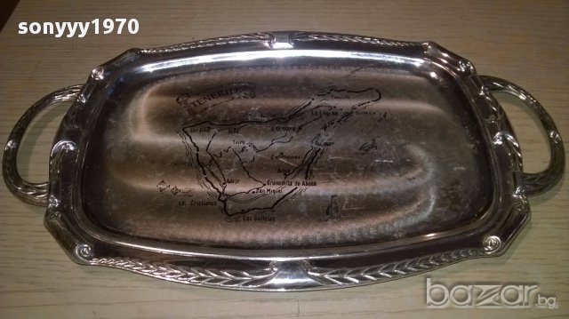 Tenerife-поднос 30х19см-внос швеицария, снимка 7 - Антикварни и старинни предмети - 17468655