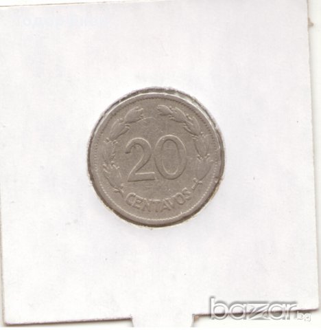 ++Ecuador-20 Centavos-1937 HF-KM# 77.1++ , снимка 2 - Нумизматика и бонистика - 11288106