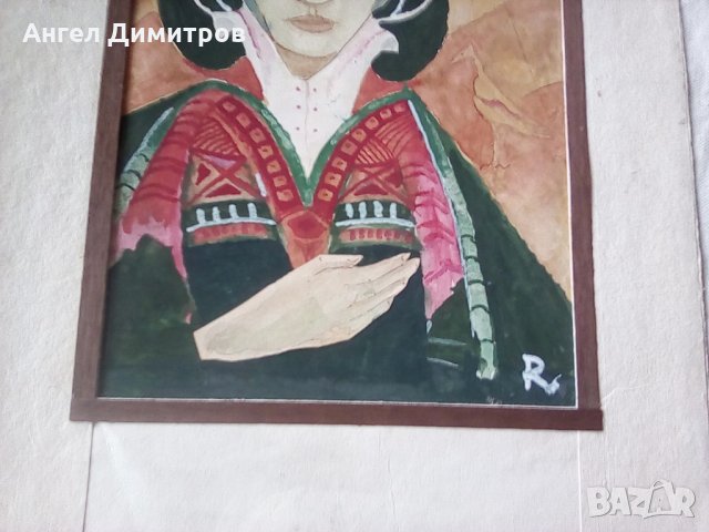 Картина акварел Георги Репнински , снимка 2 - Картини - 25442028