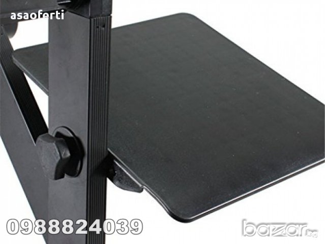 Метална сгъваема маса за лаптоп Т9, снимка 2 - Лаптоп аксесоари - 16858453