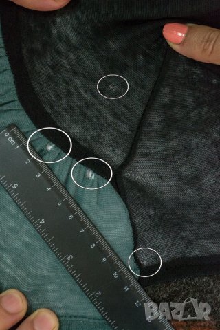 Екстравагантна тъмнокафява рокля от две части на цветя марка Ian Mosh - S, снимка 8 - Рокли - 22732154