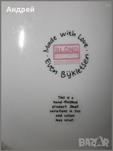 Порцеланов лот от органайзер за кухненски прибори (импровизирана ваза) и  декоративна чиния!, снимка 7 - Чинии - 23087558