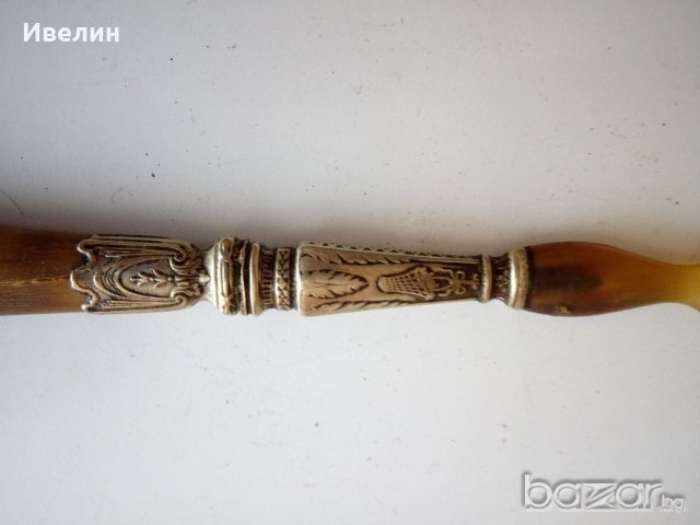 стариина вилица за сервиране, снимка 3 - Антикварни и старинни предмети - 21442690