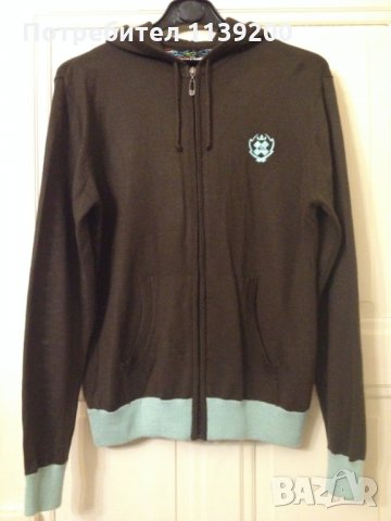 Quicksilver М мъжки суичър жилетка с цип и качулка , снимка 4 - Суичъри - 23995631