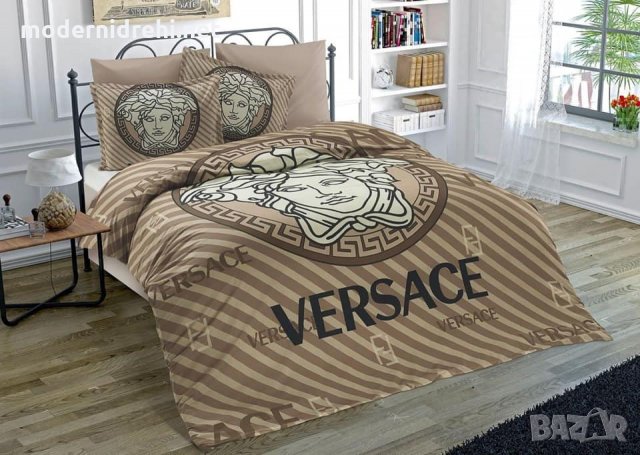 Луксозен Спален Комплект Versace код 065, снимка 1 - Спално бельо - 24036772