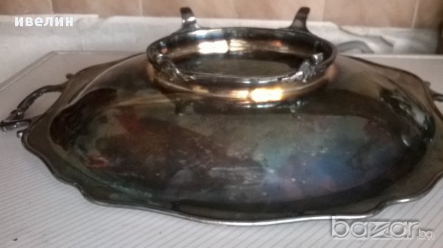 стара посребрена антикварна купа-арт деко, снимка 5 - Антикварни и старинни предмети - 15710974