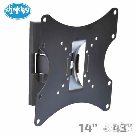 Нова въртяща метална стойка за LCD телевизор 14-43 инча 1TV-100, снимка 2 - Други стоки за дома - 25776766
