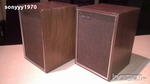 Philips 2бр ретро колони-внос швеицария, снимка 2 - Ресийвъри, усилватели, смесителни пултове - 13143195