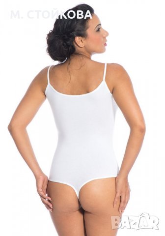 Дамско боди с тънка презрамка памук - прашка - различни цветове и размери, снимка 2 - Бельо - 23577647