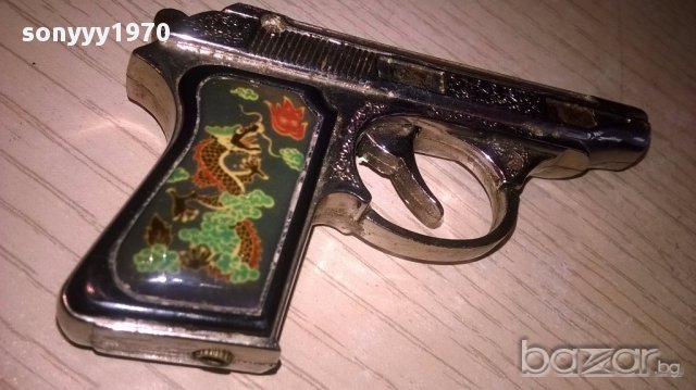 пищов запалка-метален 10х6х2см-внос швеицария, снимка 6 - Антикварни и старинни предмети - 18150452