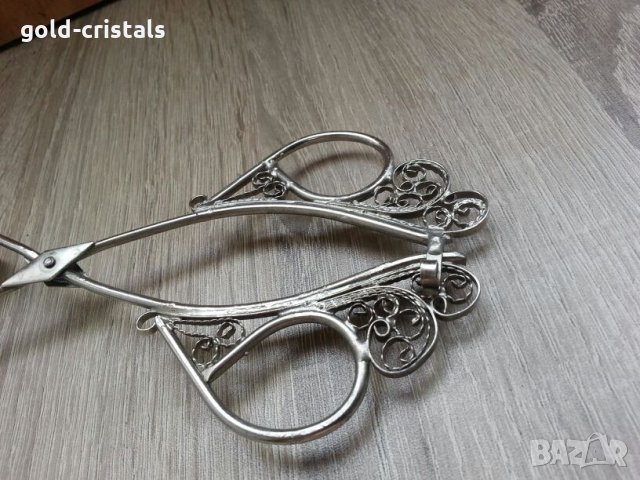 Щипка за сервиране филигран, снимка 5 - Антикварни и старинни предмети - 22641954