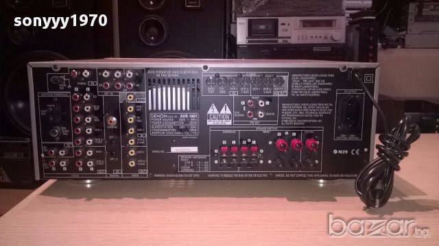 Denon avr-1801 receiver/230watts/7chanel/optical in-внос швеицария, снимка 10 - Ресийвъри, усилватели, смесителни пултове - 15460295