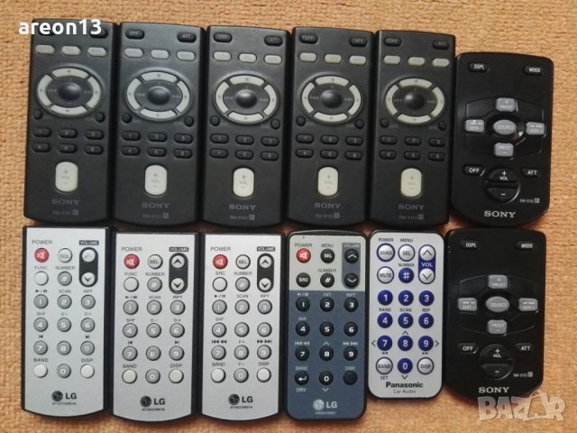 Sony/PIONEER/LG/JVC/Panasonic дистанционни