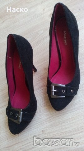 Graceland ,велурени  обувки с ток .18лв за двата чифта, снимка 3 - Други - 10535068