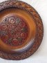 22 см. Старинна чиния за стена дърворезба уникална/Германия, снимка 4