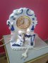 стара порцеланова нощна лампа с часовник, снимка 1 - Антикварни и старинни предмети - 7543360