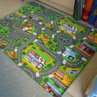 Детски мокетен килим на пътища модел Сити, снимка 3 - Килими - 7394660