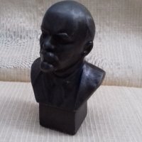 Стар авторски метален  бюст на Ленин, снимка 2 - Статуетки - 21619875