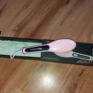 Нова електрическа розова четка за изправяне на коса, снимка 5 - Аксесоари за коса - 17477195