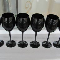 Черни стъклени чаши -всякакви модели, снимка 2 - Декорация за дома - 15761198