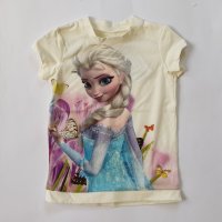 Тениска Елза - 2 цвята - 5,6,7 и 8 г., снимка 3 - Детски тениски и потници - 14361409