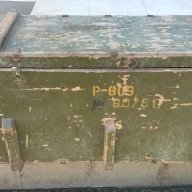 Ретро военен сандък-102х60х40см с капак и дръжки, снимка 1 - Антикварни и старинни предмети - 17920381